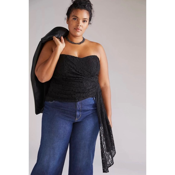 Anthropologie Tops - Anthropologie Corseted Lace Tube Top NWT SZ XL